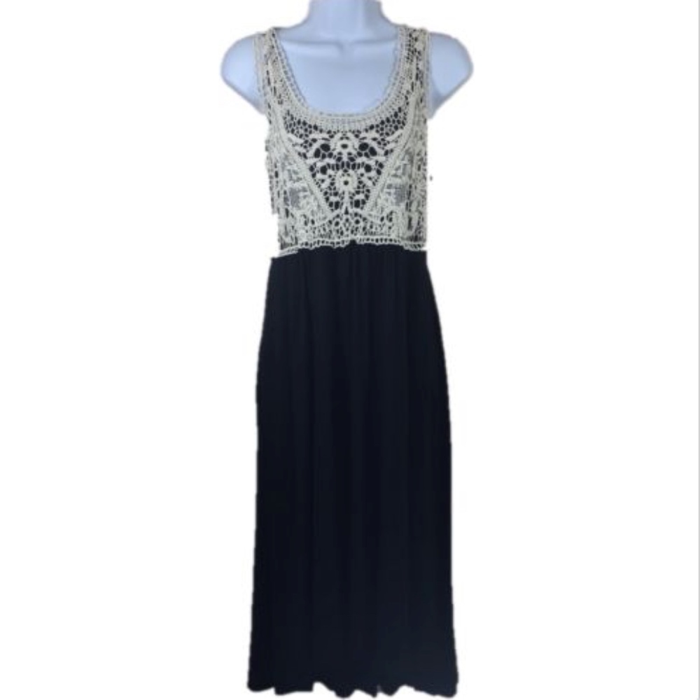 Soma Black Dress Hi Low with pockets sleeveless